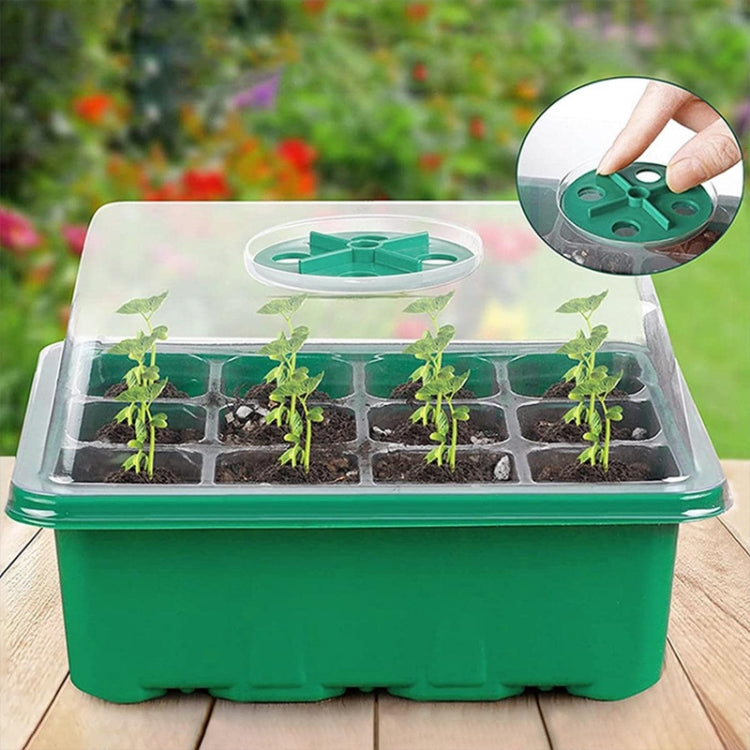 Thickened Adjustable Breathable Cover Seedling Box, 1pcs/set 12-hole