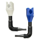 5pcs Plastic Refueling Funnel Portable Folding Telescopic Hose Hands-Free Bayonet — Blue