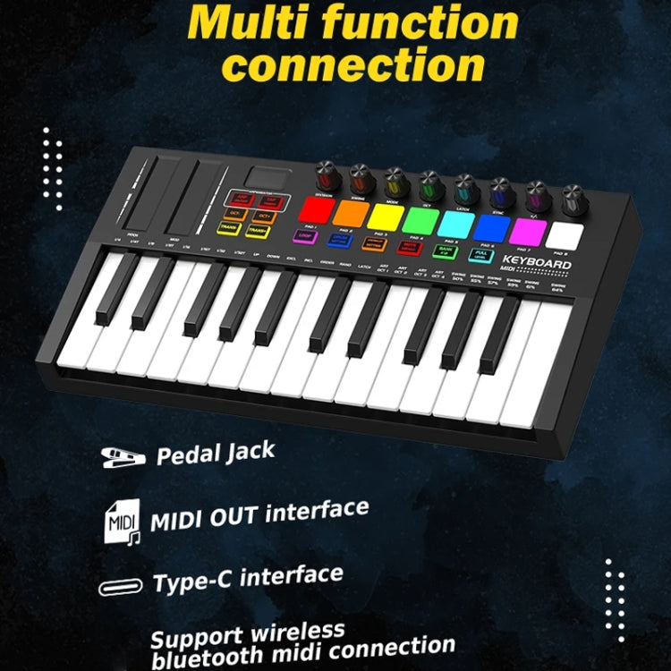 MD02 25 Key USB Keyboard And Drum Pad MIDI Controller Keyboard Piano — view 4