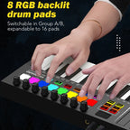 MD02 25 Key USB Keyboard And Drum Pad MIDI Controller Keyboard Piano — view 7