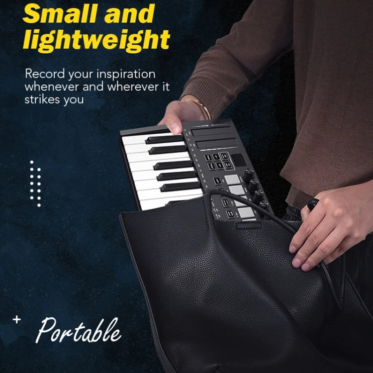 MD02 25 Key USB Keyboard And Drum Pad MIDI Controller Keyboard Piano — view 10
