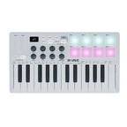 USB MIDI Keyboard Controller With 8 Back Drum Pads, M-VAVE SMK-25