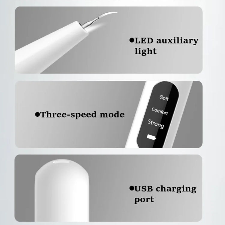 Ultrasonic Electric Dental Scaler Teeth Plaque Cleaner Dental Stone Removal With LED Light