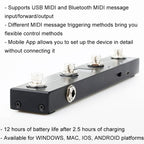 M-VAVE MIDI Bluetooth Controller MIDI Pedal Page Turner Multifunctional Musical Instrument Accessories — view 6