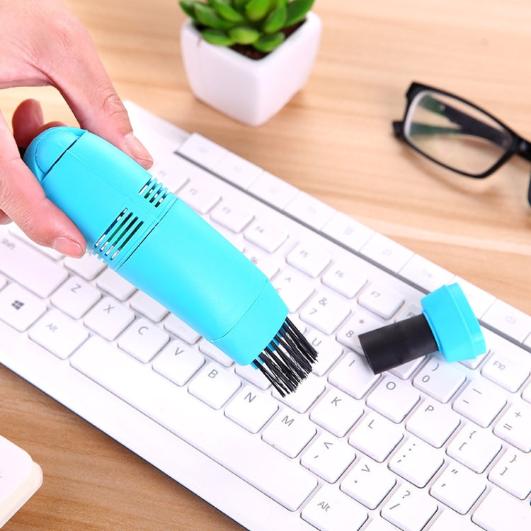 Mini USB Interface Keyboard Cleaning Brush Portable Computer Dust Remover — Yellow