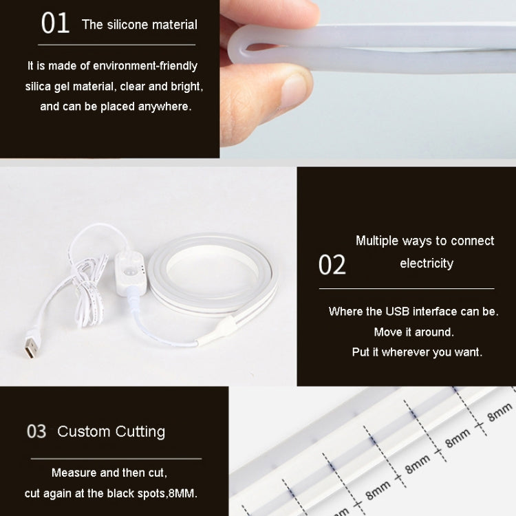 2m LED Body Sensor Flexible Light Strip Smart Sensor USB Light Strip — view 5