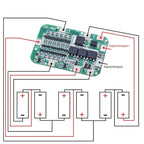 6 String 22/24V 18650 Lithium Battery Protection Board