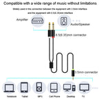 JINGHUA 3.5mm To Dual 6.5mm Audio Cable 1 In 2 Dual Channel Mixer Amplifier Audio Cable