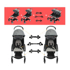 Twin Stroller Connector Turns Two Single Strollers Into A Double Stroller — Three Short