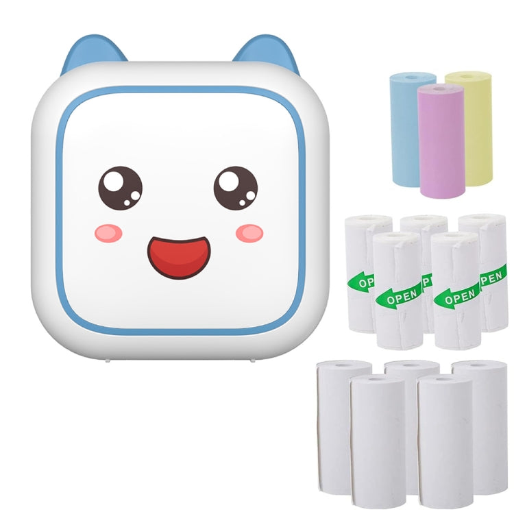 C26 Mini Portable Bluetooth Photo Label Thermal Printer — Pink+10 Paper