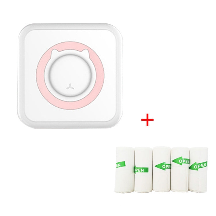 C15 Mini Student Bluetooth Inkless Photo Label Thermal Printer — Green+5 Stickers
