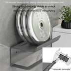 Bathroom Roll Paper Holder No-Punch Cell Phone Storage Shelf — view 13