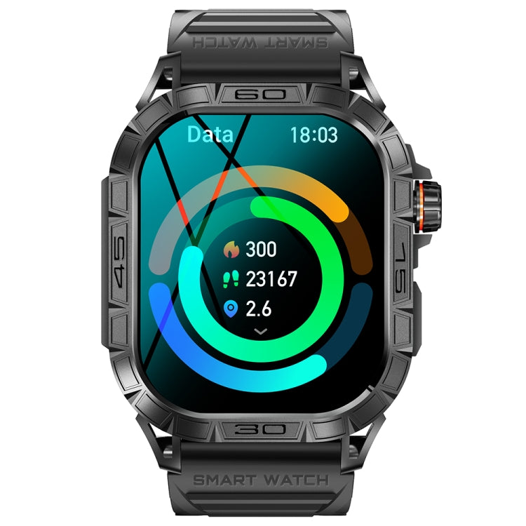 K63 1.96-Inch Heart Rate/Blood Oxygen Monitoring Bluetooth Call Sports Smart Watch