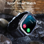 K63 1.96-Inch Heart Rate/Blood Oxygen Monitoring Bluetooth Call Sports Smart Watch