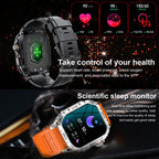 K63 1.96-Inch Heart Rate/Blood Oxygen Monitoring Bluetooth Call Sports Smart Watch