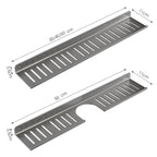 Faucet Rack Home Bathroom Vanity Shelf No Hole Storage Shelf — 50cm U-shaped (Gray)