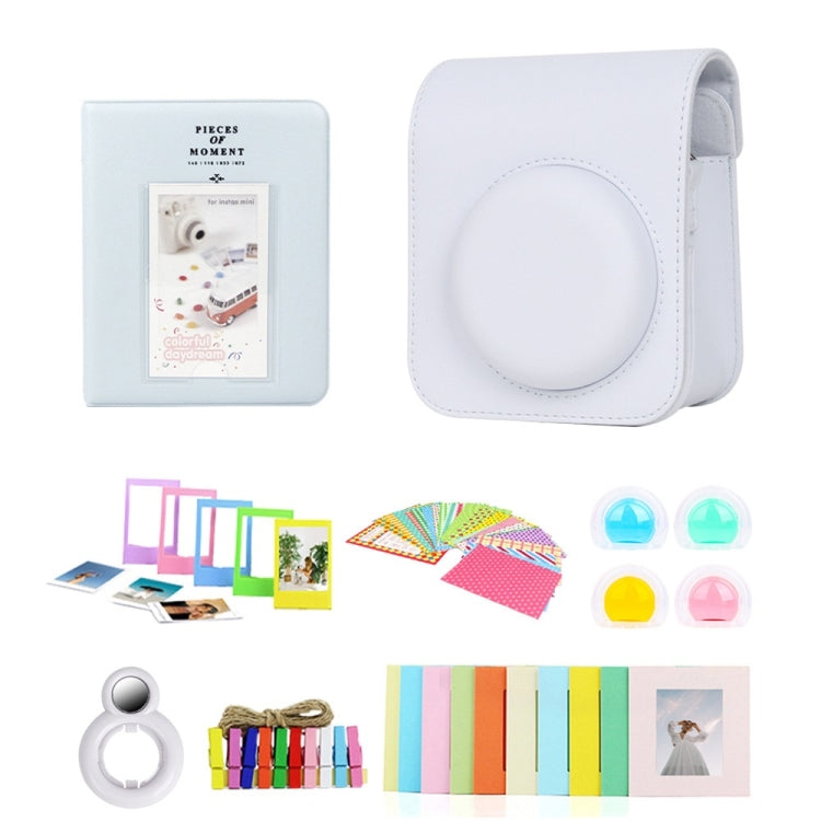 For Polaroid Mini12 7 in 1 Photo Album Sticker Photo Frame Camera Bag — Green