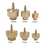 All Brass Flower Column Nozzle Inner Wire Garden Water Features Landscape Fountain Nozzle — DN50 2 inch