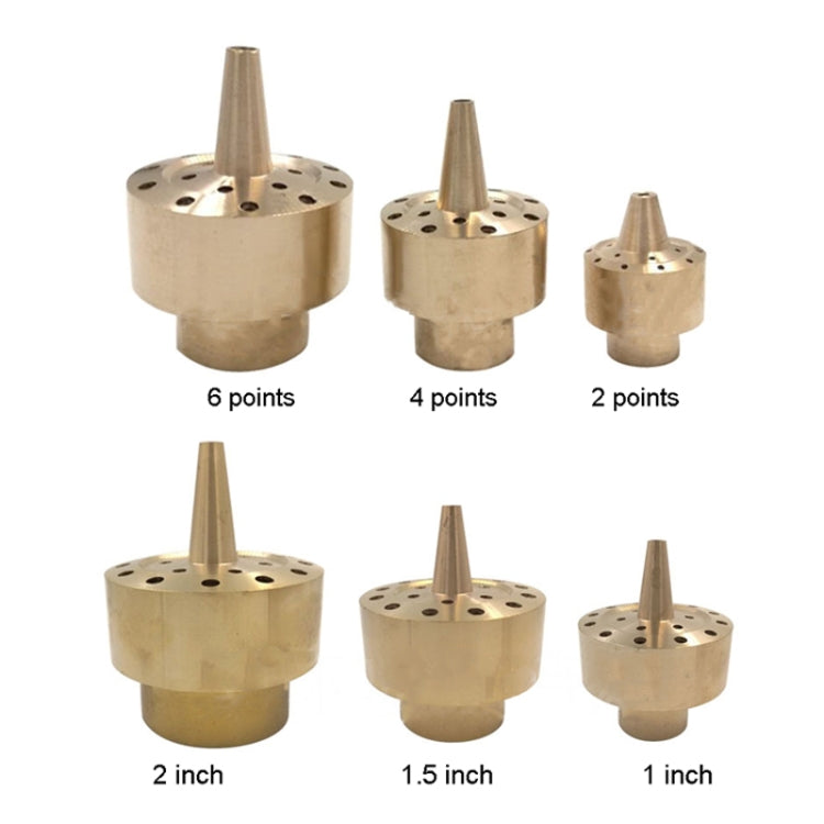 All Brass Flower Column Nozzle Inner Wire Garden Water Features Landscape Fountain Nozzle — DN50 2 inch
