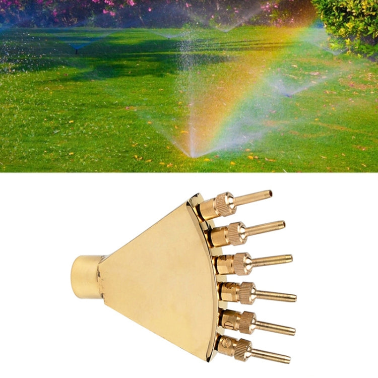 Copper Phoenix Tail Nozzle Water Landscape Fountain Equipment — 1.5 inch