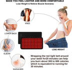 120 LEDs Red Light + Infrared Light Therapy Belt For Back Shoulder Waist Pain Relief — view 7