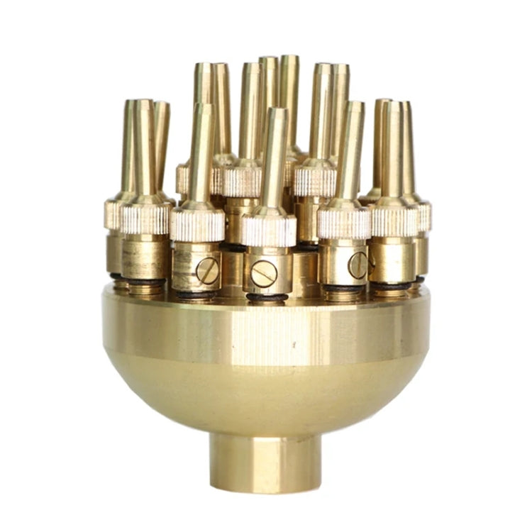 Copper Adjustable 3-Layer Flower Nozzle Waterscape Layer Flower Fountain Sprinklers — DN40 1.5 inch