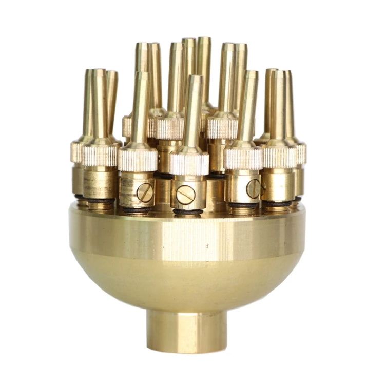 Copper Adjustable 3-Layer Flower Nozzle Waterscape Layer Flower Fountain Sprinklers — DN50 2 inch