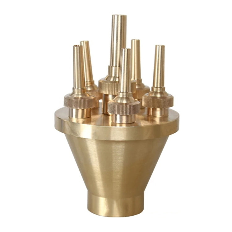 Copper Center Straight Up Nozzle Center Main Spray Plaza Landscaping Fountain Equipment — 2 inch