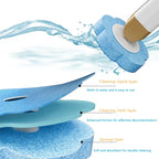 Disposable Toilet Brush Set Wall-mounted Throwable Bathroom Cleaning Brush With Cleaning Solution — view 5