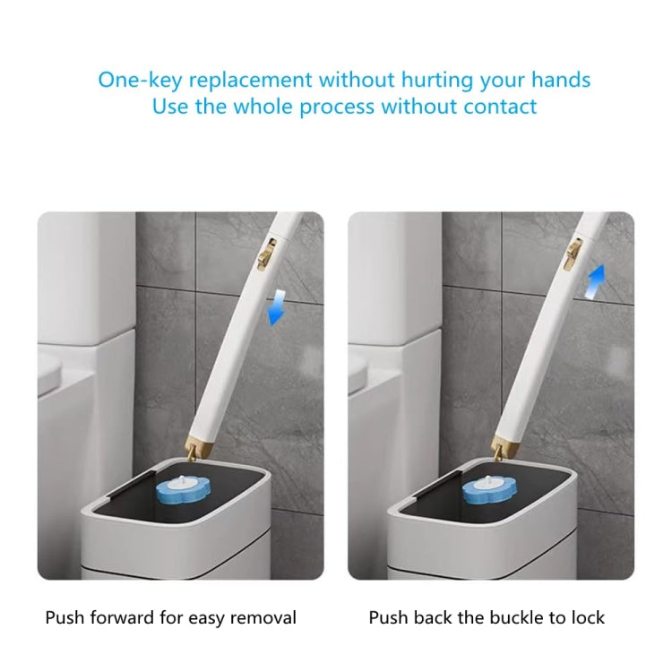 Disposable Toilet Brush Set Wall-mounted Throwable Bathroom Cleaning Brush With Cleaning Solution — view 6