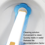 Disposable Toilet Brush Set Wall-mounted Throwable Bathroom Cleaning Brush With Cleaning Solution — view 8