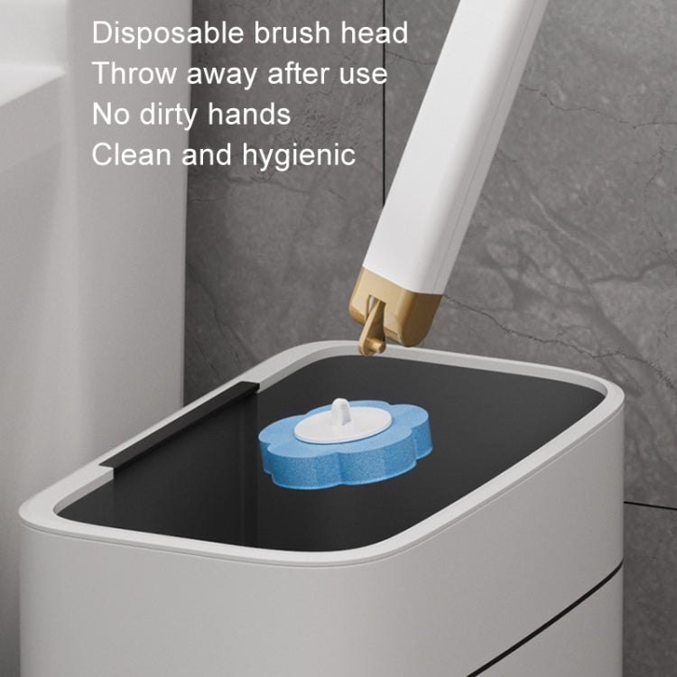 Disposable Toilet Brush Set Wall-mounted Throwable Bathroom Cleaning Brush With Cleaning Solution — view 9