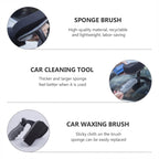 Durable Car Tire Waxing Curved Sponge Brush