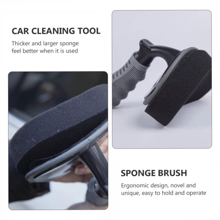 Durable Car Tire Waxing Curved Sponge Brush