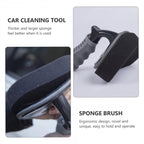 Durable Car Tire Waxing Curved Sponge Brush