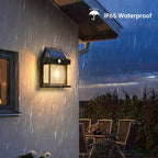 Solar Outdoor Tungsten Wall Light 3 Modes Body Sensing Waterproof Garden Villa Night Light — view 10
