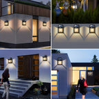 Solar Outdoor Tungsten Wall Light 3 Modes Body Sensing Waterproof Garden Villa Night Light — view 11