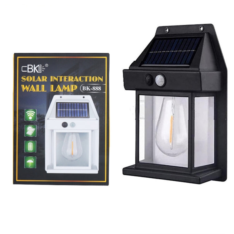 Solar Outdoor Tungsten Wall Light 3 Modes Body Sensing Waterproof Garden Villa Night Light — view 12
