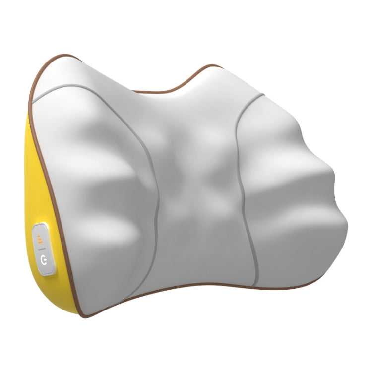 Waist And Back Massager Lumbar Vertebra Car Neck Massage Pillow — Charging Model Yellow