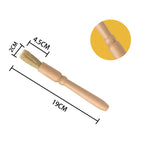 Car Interior Round Wooden Handle Air Vent Cleaning Brush