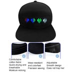 LED Luminous Advertising Hat DIY Words Pixel Lighting Rechargeable Bluetooth APP Control Scrolling Message Flexible Cap — view 5