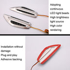 2pcs Car Fender Blade Dynamic Side Marker Lights 12V LED High Bright Daytime Running Lights