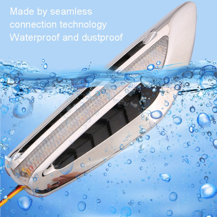 2pcs Car Fender Blade Dynamic Side Marker Lights 12V LED High Bright Daytime Running Lights