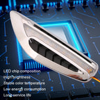 2pcs Car Fender Blade Dynamic Side Marker Lights 12V LED High Bright Daytime Running Lights