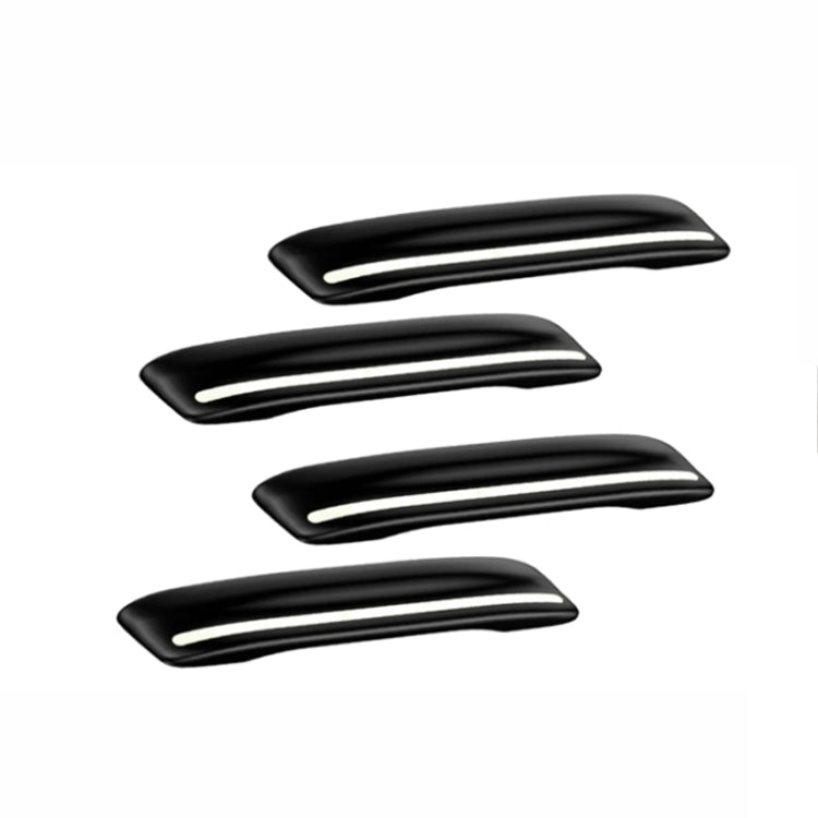 4pcs/set Car Rearview Mirror Body ABS Anti-collision Strip — Mysterious Black