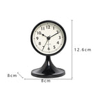 Metal Retro Silent Table Alarm Clock Student Bedside Clock With Night Light — view 5