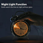 4.5 Inch Electroplated Metal Ring Bell Alarm Clock Quartz Clock With Night Light — view 14