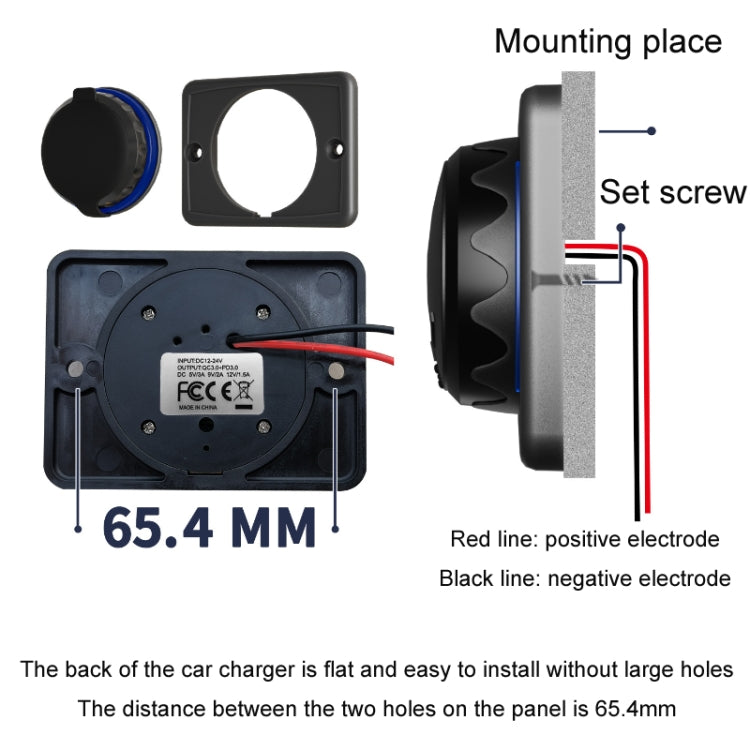 Car Ship Modified Waterproof USB Socket Charger