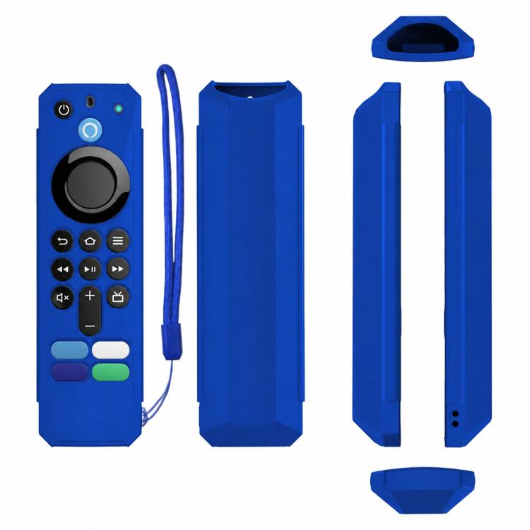 For Amazon Alexa Voice Remote 3rd Gen Anti-Fall And Protective Cover For TV Remote Control — Black