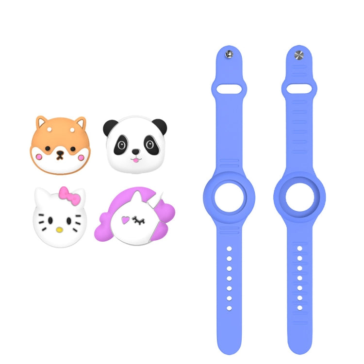 For AirTag 2nd Gen / AirTag 1st Gen Watch Strap Cartoon Cute Anti-Lost Device Silicone Protective Cover